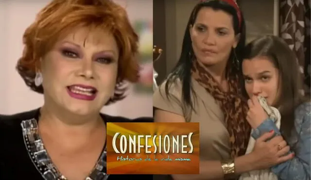 Camucha Negrete condujo 'Confesiones' en el 2013. Foto: composición LR / captura de YOUtUBE
