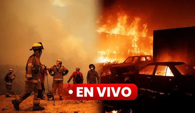 Alrededor de 10 personas fallecieron en los incendios forestales en Valparaíso. Foto: composición de Jazmin Ceras/La República/AFP