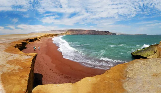 Playa Roja es parte de la Reserva Nacional de Paracas. Foto: Flickr Martín García