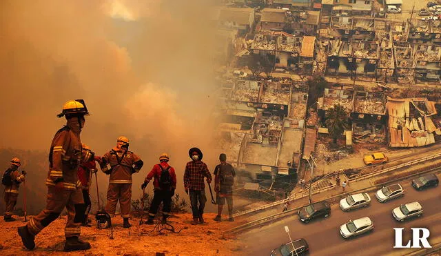 Los incendios forestales en Chile vienen dejando una gran cantidad de fallecidos. Foto: composición LR/AFP