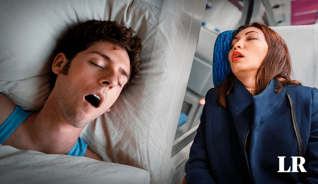 Dormir con la boca abierta puede producir apnea del sueño. Foto: composición LR/Business Insider/Semana