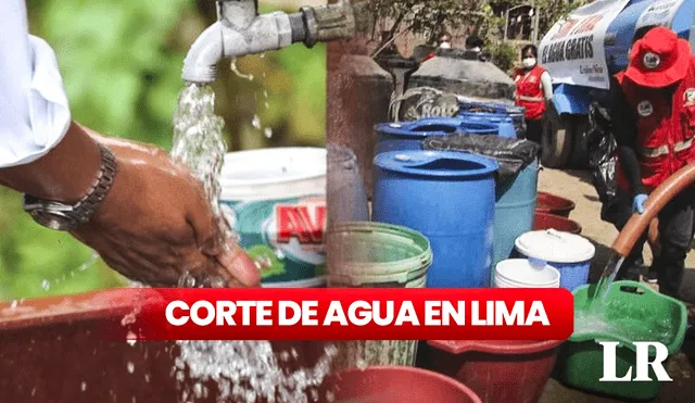 Sectores de diversos distritos limeños no contarán con suministro de agua potable hasta altas horas de la noche. Foto: composición de Fabrizio Oviedo/La República/Andina/TV Perú