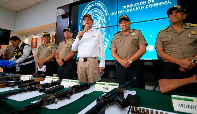Armamento peruano ha sido también identificado en países como Ecuador. Foto: Ministerio del Interior