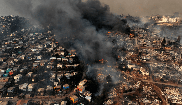 Incendios en Chile.Foto: AFP