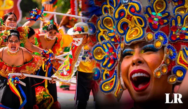 El Carnaval de Barranquilla 2024 será acompañado por comparsas, desfiles, orquestas, bailes y la participación de la reina de Barranquilla: Melissa Cure Villa. Foto: composición LR/X/Carnaval_SA/EFE