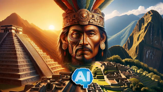 Los incas construyeron Machu Picchu sin usar cemento ni ruedas, mientras que los aztecas desarrollaron un sistema de calzadas que conectaban su vasto imperio. Foto: composición LR/ChatGPT