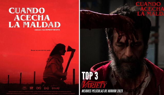 'Cuando acecha la maldad' llega a los cines peruanos. Foto: composición LR / captura de YouTube