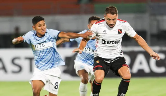 Melgar debutó en la Copa Libertadores ante Aurora en Cochabamba. Foto: Conmebol