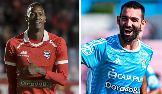 Abdiel Ayarza y Martín Cauteruccio serán titulares en el encuentro que se disputará en el Inca Garcilaso de la Vega. Foto: Cienciano/Sporting Cristal