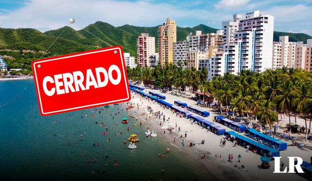 La alcaldía de Santa Marta tomó la decisión de cerrar sus playas por el mar de leva. Foto: composición LR / turismo colombia / Freepik