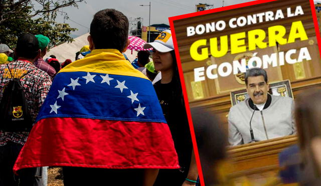 El primer pago del Bono contra la Guerra Económica es entregado al personal público activo. Foto: composición LR/Wambra/Patria