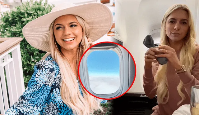 La influencer estadounidense Lindsay Silberman se convirtió en tendencia al compartir algunos trucos durante los vuelos en su cuenta de TikTok. Foto: composición LR/TikTok/Instagram