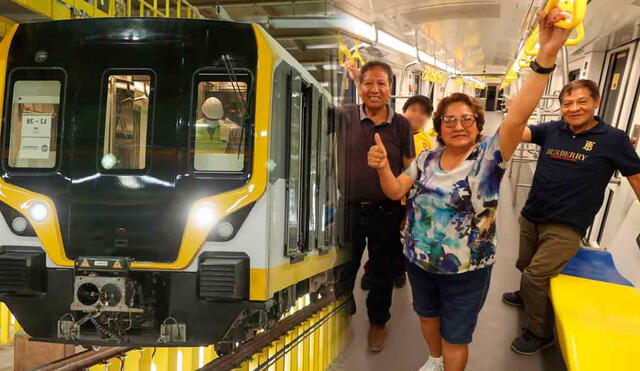 Ciudadanos pueden viajar en el tren subterráneo del Metro de Lima sin presentar tarjeta. Foto: composición LR/Andina