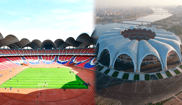 El estadio más grande del mundo fue construido en dos años y medio. Foto: composición LR/KTG North Korea Travel/Facebook/FootyRoom