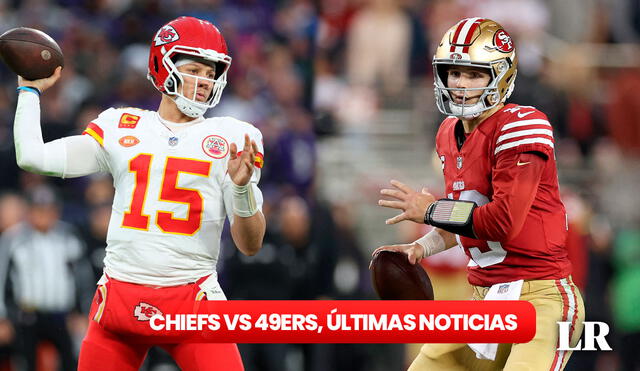 El Super Bowl entre Chiefs vs. 49ers se disputará este domingo 11 de febrero. Foto: composición LR / AFP