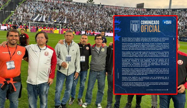 Varios directivos y exjugadores de Universitario estuvieron presentes en el último clásico. Foto: Alianza Lima