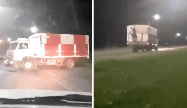 Escenas de terror en la carretera en Córdoba, Argentina. FOTO: composición Cardoso/ LR/ Twitter.com