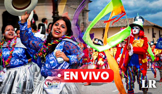 Carnaval de Cajamarca se caracteriza por estar lleno de baile, música y fiestas. Foto: composición LR/ Red Bus/ Andina