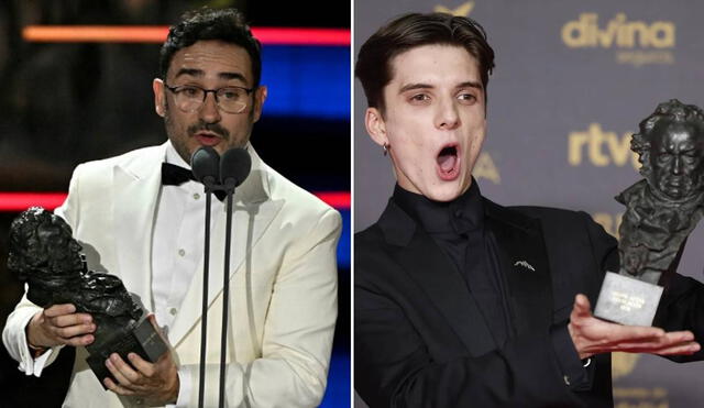 J. A. Bayona y Matías Recalt ganaron los Goya 2024 a mejor director y mejor nuevo actor, respectivamente. Foto: composición LR/AFP/EFE