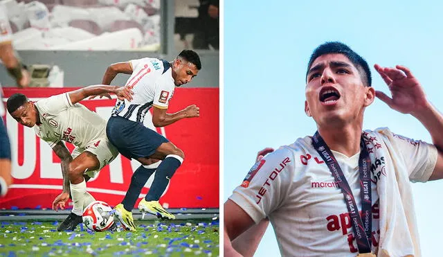 Piero Quispe fue campeón con Universitario en el 2023. Foto: composición LR/Liga 1/archivo GLR