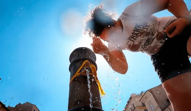 La falta de agua ocasiona que las personas puedan padecer de los efectos de la ola de calor. Foto: Andina