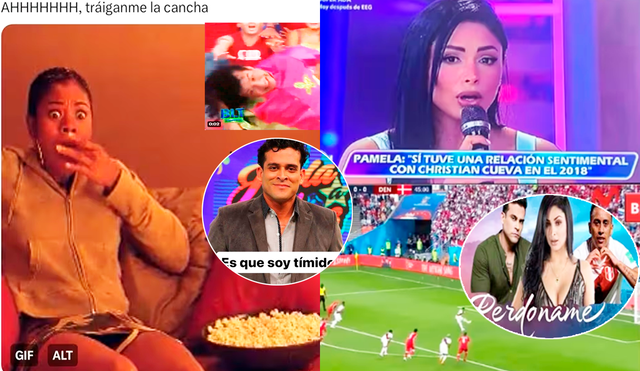 Las revelaciones de Pamela Franco sobre Christian Cueva originaron los más divertidos memes. Foto: composición LR/X