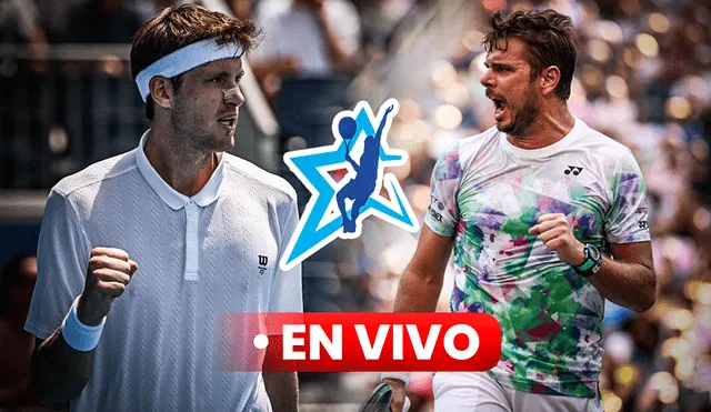 Nicolás Jarry vs. Wawrinka EN VIVO chocan por la segunda ronda del Argentina Open 2024 en la cancha central del Buenos Aires Lawn  Tennis Club. Foto: composición LR/AFP