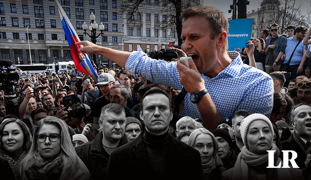 Alexéi Navalni, el principal opositor de Putin, cumplía una pena de 19 años por “extremismo”. Foto: composición LR/AFP