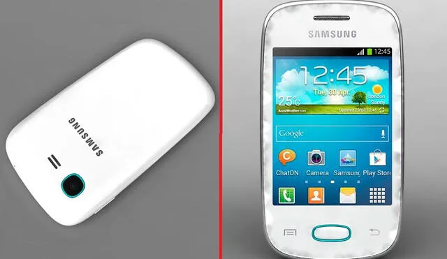 Así lucía el Galaxy Pocket Neo en color blanco. Foto: composición LR/Free3D