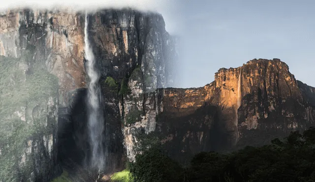 En Venezuela se encuentran varias cascadas que se ubican entre las más altas del mundo después del mítico Salto Ángel. Foto: composición LR/AFP