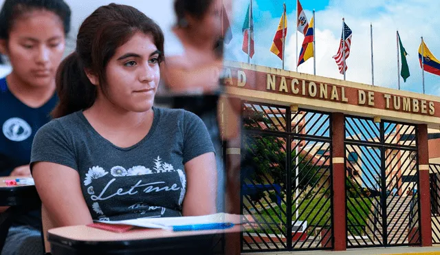 Estudiantes de 5.° de secundaria esperan los resultados del examen de admisión de Untumbes. Foto: composición LR/Andina