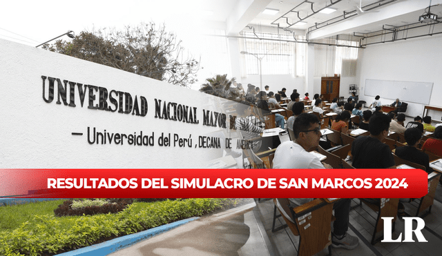 San Marcos realizó su primer simulacro para el proceso de admisión 2024-II. Foto: composición de Fabrizio Oviedo/La República/Andina