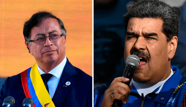 Gustavo Petro y Nicolás Maduro son presidentes del 'ala izquierda' de Latinoamérica. Foto: composición LR/AFP