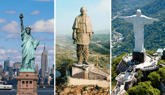 Las estatuas más grandes del mundo se encuentran en el continente de Asia. Foto: composición LR/National Geographic/Twitter/@cleporati&ArchDaily