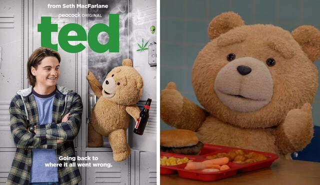 'Ted', serie de Universal plus, se estrena con éxito. Foto: composición LR/captura Peacock