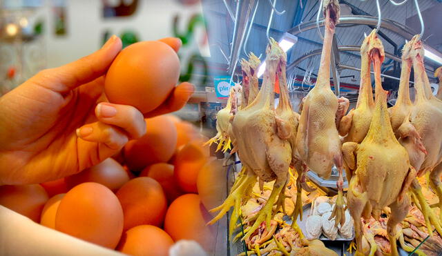Conoce cuánto ha variado el precio del huevo y el pollo en la última semana, según los comerciantes. Foto: composición LR/La República