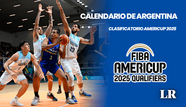 Revisa las fechas y horarios de los partidos de Argentina en su calendario del Clasificatorio FIBA Americup 2024. Foto: composición LR/AFP