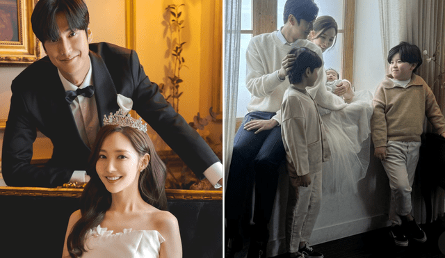 'Marry My Husband' o 'Cásate con mi esposo', protagonizada por Park Min Young y Na In Woo, se emitió por primera vez el 1 de enero de 2024. Foto: composición LR/TVn