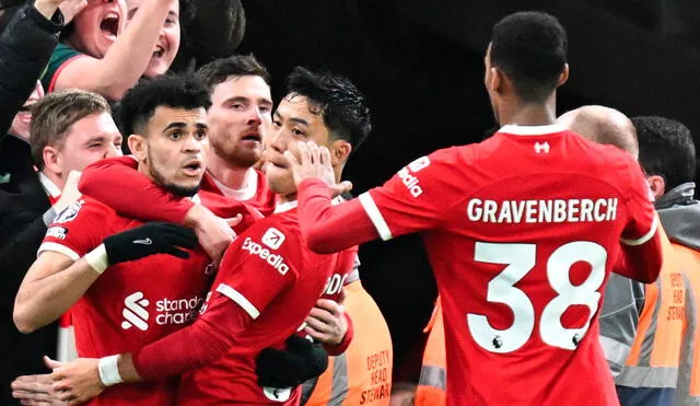 Liverpool sacó una valiosa victoria como local frente a Luton Town en Anfield. Foto: AFP