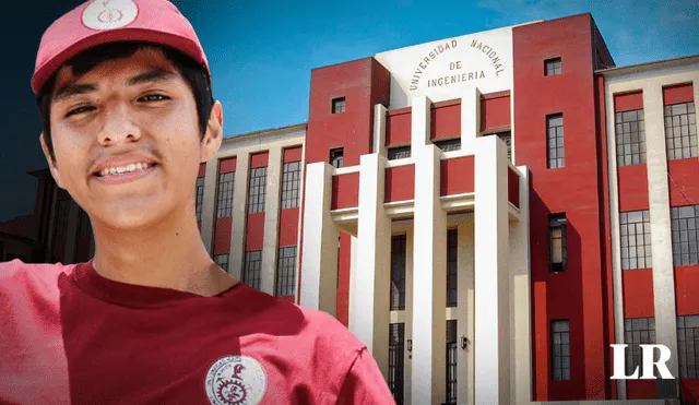 El talentoso estudiante logró ingresar con un alto puntaje a la carrera de Física en el examen de admisión 2024 de la Universidad Nacional de Ingeniería (UNI). Foto: composición LR/UNI