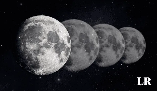 El diámetro de la Luna se ha reducido 160 pies en los últimos millones de años. Foto: composición LR