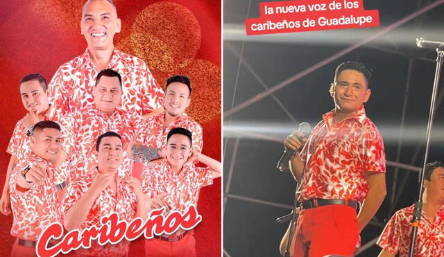 Nuevo cantante de Caribeños de Guadalupe no pasó desapercibido para los fanáticos de la agrupación. Foto: composición LR/Instagram Caribeños de Guadalupe/TikTok @fullcumbiasdigital