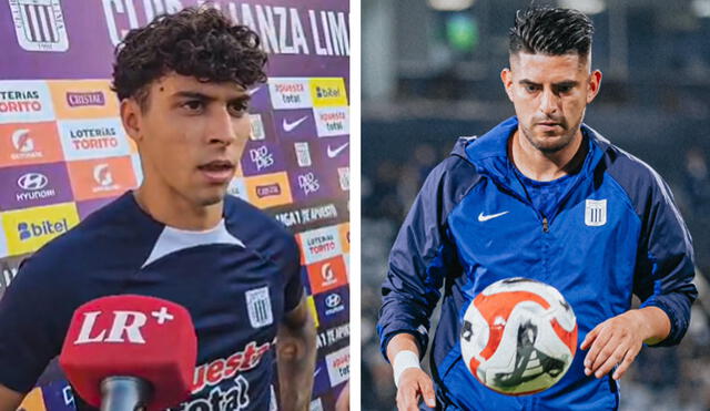 Franco Zanelatto y Carlos Zambrano jugaron juntos en Alianza Lima en el 2023. Foto: composición LR/archivo/Alianza Lima