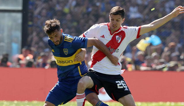 River Plate y Boca Juniors se enfrentarán en el Mas Monumental por la Copa de la Liga. Foto: AFP