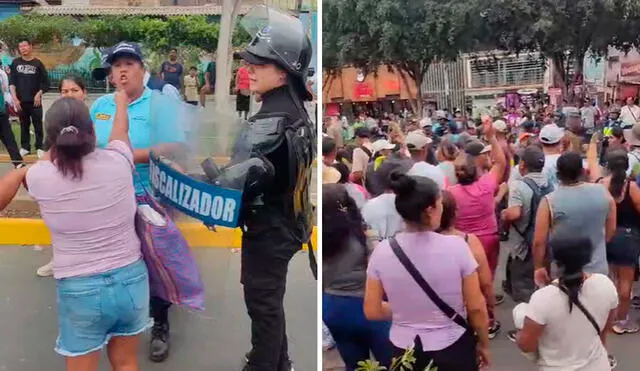 Comerciantes se resisten a ser desalojado de av. Los Jardines. Foto: La República