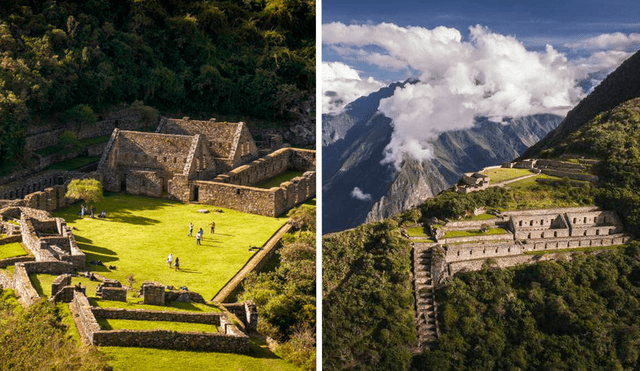 Choquequirao significa 'cuna de oro' en quechua. Foto: composición LR/National Geographic/BBC