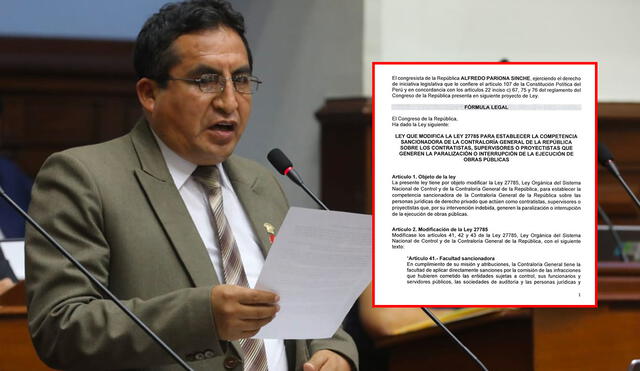 Contraloría solo advierte de presuntos actos de corrupción en la administración de los recursos del Estado peruano. Foto: composición LR/Congreso