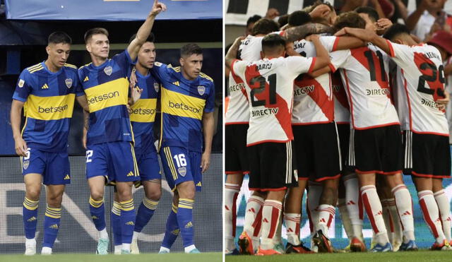 River Plate derrotó 2-0 a Boca Juniors en el último Superclásico argentino. Foto: composición LR/Boca Juniors/River Plate