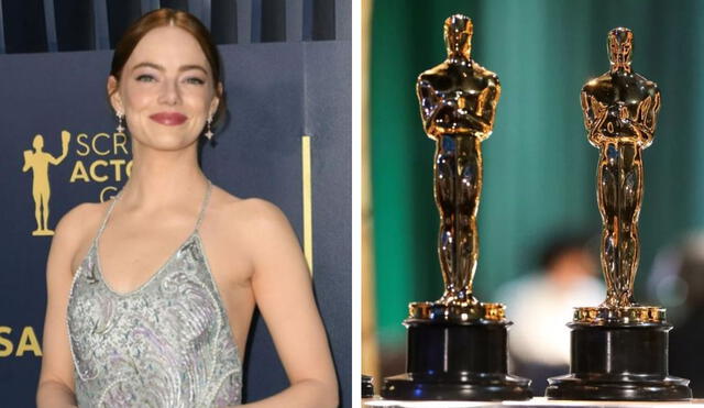 Emma Stone pierde en los SAG Awards 2024, el premio de mejor actriz. Foto: composición LR / Instagram / SAG Awards / The Academy