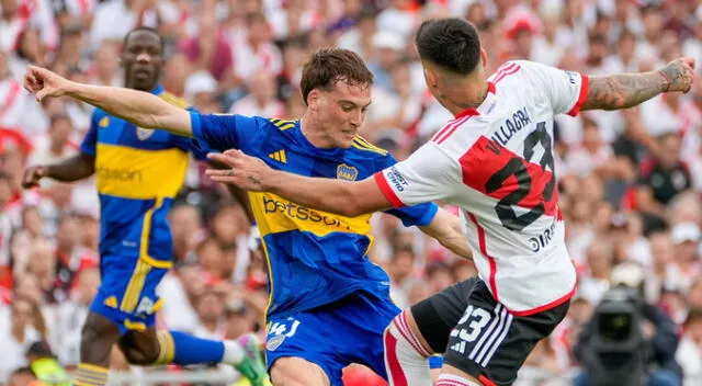 Boca Juniors y River Plate en un duelo intenso por el Superclásico.
